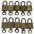 LOUIS VUITTON Padlock 10 Set Padlock metal Gold LV Auth 192562 Golden - view 2