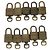 LOUIS VUITTON Padlock 10 Set Padlock metal Gold LV Auth 192562 Golden - view 3