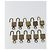 LOUIS VUITTON Padlock 10 Set Padlock metal Gold LV Auth 192562 Golden - view 8