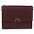 Borsa a tracolla CARTIER Must Line in pelle Bordeaux Gold Auth ka5688 - vista 13