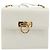 Borsa a tracolla Salvatore Ferragamo Gancini in pelle bianca e oro Auth 196208 Bianco - view 13