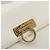 Borsa a tracolla Salvatore Ferragamo Gancini in pelle bianca e oro Auth 196208 Bianco - view 17