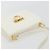 Borsa a tracolla Salvatore Ferragamo Gancini in pelle bianca e oro Auth 196208 Bianco - view 6