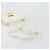 Borsa a tracolla Salvatore Ferragamo Gancini in pelle bianca e oro Auth 196208 Bianco - view 7