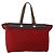 Hermès HERMES Herbag Cabas MM Handtasche Canvas Leder Rot Gold Auth bs36333 Golden - Ansicht 2