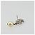 Orecchini CHANEL COCO Mark Pierce metallo Argento CC Auth 195942A - vista 12