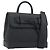 LOUIS VUITTON Taurillon Clemence Monogram Steamer PM Black M24436 Auth 196000SM Nero