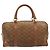 Céline Borsa Boston CELINE Macadam in camoscio marrone tono oro Auth 195774 - vista 2
