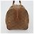 Céline Borsa Boston CELINE Macadam in camoscio marrone tono oro Auth 195774 - vista 3