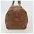Céline Borsa Boston CELINE Macadam in camoscio marrone tono oro Auth 195774 - vista 4