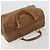 Céline Borsa Boston CELINE Macadam in camoscio marrone tono oro Auth 195774 - vista 6