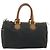 Borsa a mano Christian Dior Honeycomb Canvas Nylon Nero Oro Auth bs36771 D'oro - vista 13