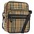 Borsa a tracolla Burberrys Nova Check Canvas Beige Gold Tone Auth BA14568