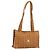 Borsa Tote MCM Vicetos PVC Pelle Marrone Tono Oro Auth 195383
