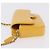Borsa a tracolla CHANEL COCO Mark Chain in pelle verniciata Giallo Gold CC Auth 196819SAM D'oro - vista 4