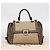 Borsa Salvatore Ferragamo Gancini Canvas 2way Beige Gold Auth 196765 D'oro - vista 12
