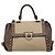 Borsa Salvatore Ferragamo Gancini Canvas 2way Beige Gold Auth 196765 D'oro - vista 13