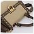Borsa Salvatore Ferragamo Gancini Canvas 2way Beige Gold Auth 196765 D'oro - vista 14