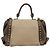 Borsa Salvatore Ferragamo Gancini Canvas 2way Beige Gold Auth 196765 D'oro - vista 2