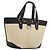Borsa a Mano BURBERRY Paglia Beige Argento Auth 195974A