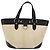 Borsa a Mano BURBERRY Paglia Beige Argento Auth 195974A - vista 13