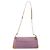 Borsa a tracolla con catena GUCCI Camoscio Viola Oro 001 4113 Auth 195593A D'oro Porpora - vista 2