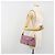 Borsa a tracolla con catena GUCCI Camoscio Viola Oro 001 4113 Auth 195593A D'oro Porpora - vista 23