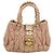 Borsa a mano Miu Miu Matelassé in pelle beige e oro autentica 196771 D'oro - vista 13