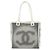 Borsa Tote CHANEL Canvas Black White Silver CC Auth bs36766 Nero Argento Bianco - vista 2