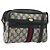 Borsa a tracolla GUCCI GG Supreme Sherry Line PVC Navy Gold Auth 194995 D'oro Blu navy