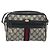 Borsa a tracolla GUCCI GG Supreme Sherry Line PVC Navy Gold Auth 194995 D'oro Blu navy - vista 13