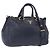 Borsa PRADA in pelle 2way Navy Gold Auth 196781V D'oro Blu navy