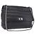 Borsa a tracolla CHANEL Chain Matelasse 2.55 in pelle d'agnello nera con CC argento Auth 195955A Nero