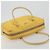 Borsa Tote PRADA Canvas Giallo Argento Auth 195332A - vista 6