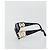 Occhiali da sole CHANEL Plastica Nero Tono Oro CC Auth bs36459 - vue 4