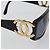 Occhiali da sole CHANEL Plastica Nero Tono Oro CC Auth bs36459 - vue 8