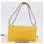 FENDI Celeria Triangle Schultertasche aus Leder Gelb Goldfarben 8BS053 Auth 195557M - Ansicht 12