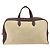 Hermès Borsa Boston HERMES Victoria 50 Canvas Beige Brown Auth BA14733 Marrone - vista 2