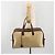 Hermès Borsa Boston HERMES Victoria 50 Canvas Beige Brown Auth BA14733 Marrone - vista 22