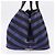 Borsa Tote PRADA Canapa GM Canvas Blu Oro Auth 195738 D'oro - vista 4