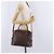 Céline Borsa a mano CELINE Macadam Canvas PVC Leather 2way Brown Gold Auth ka5664 Marrone D'oro - vista 25