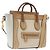 Céline Borsa a mano CELINE Luggage Nano in pelle e camoscio 2way Beige Gold Auth ka5649A D'oro
