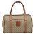Céline CELINE Macadam Boston Bag PVC Leather Beige Gold Tone Auth 196127 - view 13