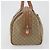 Céline CELINE Macadam Boston Bag PVC Leather Beige Gold Tone Auth 196127 - view 3