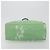 Borsa Tote PRADA Canvas Green Silver Auth 196296A Argento Verde - vista 5