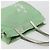 Borsa Tote PRADA Canvas Green Silver Auth 196296A Argento Verde - vista 6