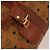 Borsa Boston MCM Logogram Vicetos PVC Leather 2way Brown Gold Auth ki6754 Marrone D'oro - vista 20