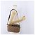 Borsa a tracolla Christian Dior Trotter Canvas Marrone Tono Oro Auth 195770A - vista 20