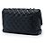 Borsa a tracolla Chanel Jumbo Classic Caviar Single Flap Nera Nero - vista 2