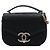 Borsa a tracolla Chanel Paris Cuba Medium Quilted Caviar Thread Around Flap Nera Nero